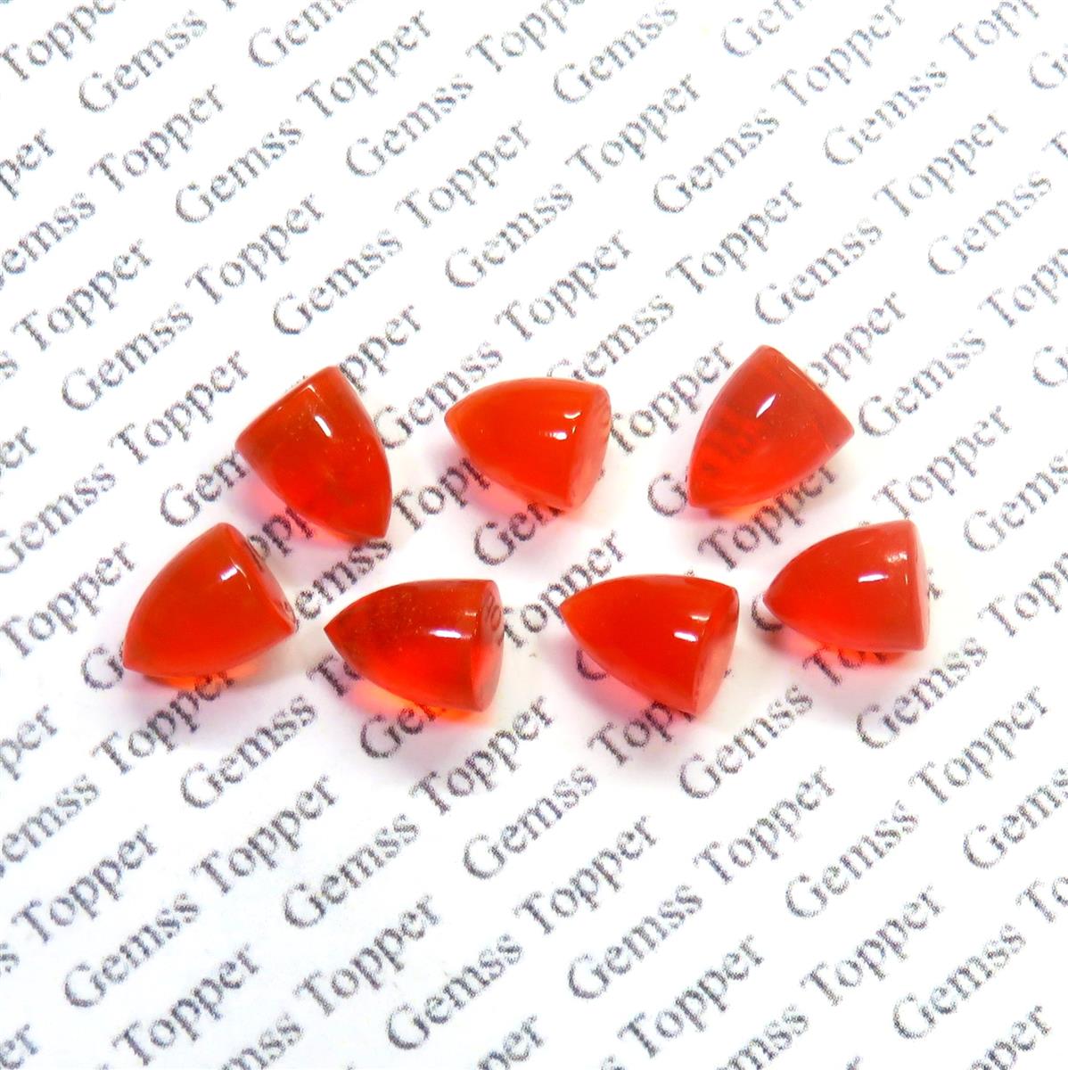 Mexican Fire Opal 8x10 mm Bullet Cabochon